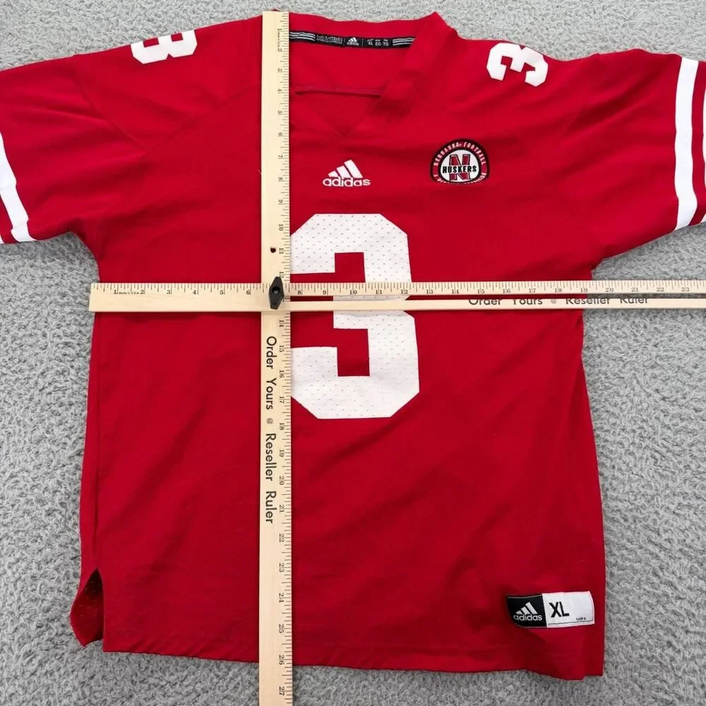 Adidas Red and White Shirt